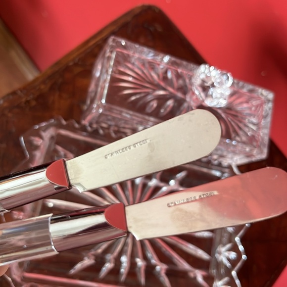 Beautiful butter tray with two matching spreaders - Picture 4 of 12